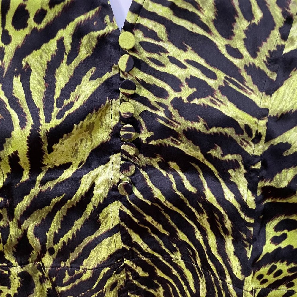 Tiger-print Silk Blouse from GANNI - Picture 9 of 9